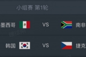 王多多分析世界杯：墨西哥勝南非2-0/3-0；捷克不敗、韓國1-1/0-1