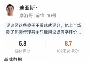 迪亞斯本場(chǎng)數(shù)據(jù)：1次助攻，3射1正，2次關(guān)鍵傳球，4次成功對(duì)抗