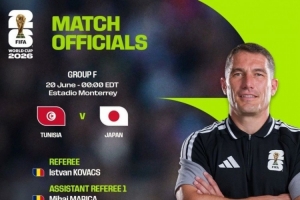 FIFA：世界杯F組第2輪突尼斯VS日本，羅馬尼亞裁判組領銜