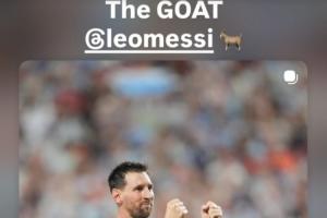 貝克漢姆發社媒@梅西：The GOAT，恭喜你朋友，驚人的成就