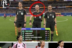 表現(xiàn)如何？托里·彭索成世界杯第2位女性主裁 也是首次全女裁判組