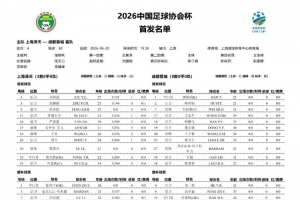 上海澤天vs成都蓉城首發：韋世豪、拜合拉木登場，帥惟浩替補