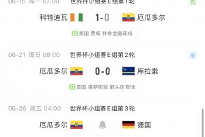 厄瓜多爾一勝難求！南美球隊世界杯小組賽目前9場4勝3平2負