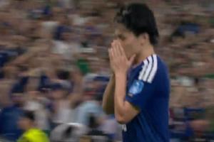 日本2-0領(lǐng)先突尼斯！上田綺世第31分鐘遠(yuǎn)射破門(mén) 收獲世界杯處子球
