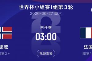 哈蘭德大戰姆巴佩！末輪挪威vs法國，爭小組第一！