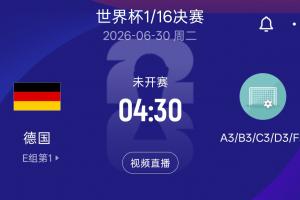 德國淘汰賽潛在對手：日荷瑞典所在F組第3 韓國、波黑、蘇格蘭 D3
