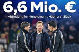 稍低于納帥年薪！德天空：納帥及其助教共將獲得補償金660萬歐元