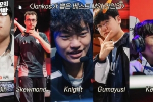Jankos的MSI最佳陣容：Bin Kanavi Knight GK 歐洲打野選SkewMond