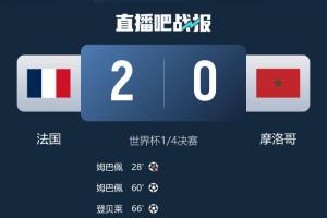 詹俊：盡管比分和上次交鋒一樣，但這次法國隊贏得很輕松