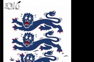 驚恐逃竄的三獅！奧萊報(bào)社媒惡搞英格蘭隊(duì)徽