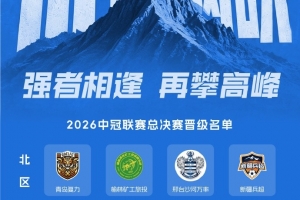 中冠總決賽分區：16隊爭3.5升乙名額 南區廣東晨星、江蘇常晉等隊