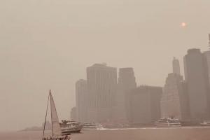 記者：各方一直在討論山火形勢，世界杯決賽場地空氣質量嚴重惡化