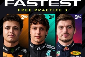 F1比利時站三練：安東內利最快，諾里斯第二、維斯塔潘第三