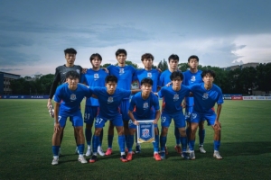中青賽男子U20組上海申花主場1-0力克廣東廣州豹 趙舒奕頭球絕殺