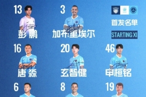 深圳新鵬城足協(xié)杯客戰(zhàn)上海海港首發(fā)陣容出爐！