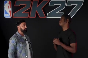 評分77！凱萊布·威爾遜與羅尼猜自己2K27評分 目標(biāo)2K28漲到87分