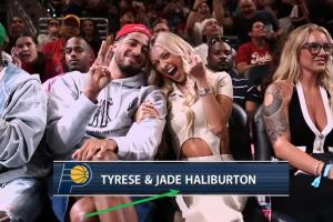 隨夫姓了！哈利伯頓小兩口現場觀戰WNBA 妻子已成杰德·哈利伯頓