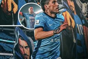 羅馬尼亞媒體報道斯坦丘巨型TIFO：看看大連球迷為他準備了什么