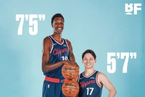 河村&賈馬里昂·夏普同隊身高相差56cm！當年波爾&博格斯相差71cm