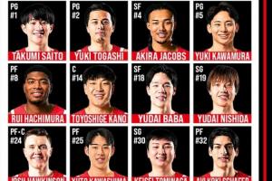 日本男籃熱身賽戰(zhàn)韓國男籃大名單：八村塁、河村勇輝歸隊