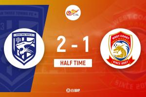 半場-三鎮(zhèn)暫2-1西海岸 貝維斯3分鐘補(bǔ)射雙響 阿齊茲進(jìn)球被吹越位
