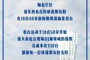 什么主題？記者：周六，泰達足球場首次上演三面看臺TIFO拼圖展示