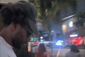 邁阿密偶遇！球迷：你會來猛龍吧？小卡：希望吧 我們會贏球的！