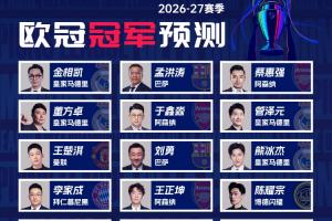 解說(shuō)預(yù)測(cè)歐冠冠軍：王楚淇曼聯(lián) 董方卓＆金相凱皇馬 蔡惠強(qiáng)阿森納