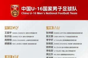 U16集訓名單：張林峒、柯博文在列，楊苡歡、冀政浩、馬天豪入選