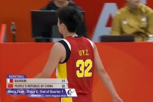 開局就殺瘋了！中國男籃首節32-11領先巴林21分！投籃19中12