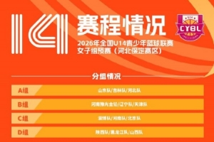 全國U14青少年籃球聯(lián)賽女子組預(yù)賽將于9月15日至20日舉行