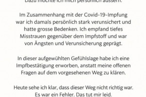 扎卡確認偽造新冠疫苗接種證明：我對疫苗很不信任，我錯了
