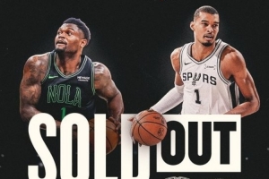 100萬人有購票意向！NBA官方：馬刺VS鵜鶘的巴黎和曼市賽門票售罄