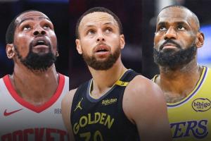 歷史首現！詹姆斯、杜蘭特和庫里均無緣ESPN百大球星前十榜單