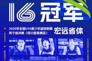 2026全國U16青少年籃球聯賽男子組 宏遠省體決戰摘冠